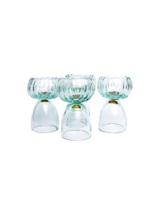 Vaso Bruma Cobalto Set x4