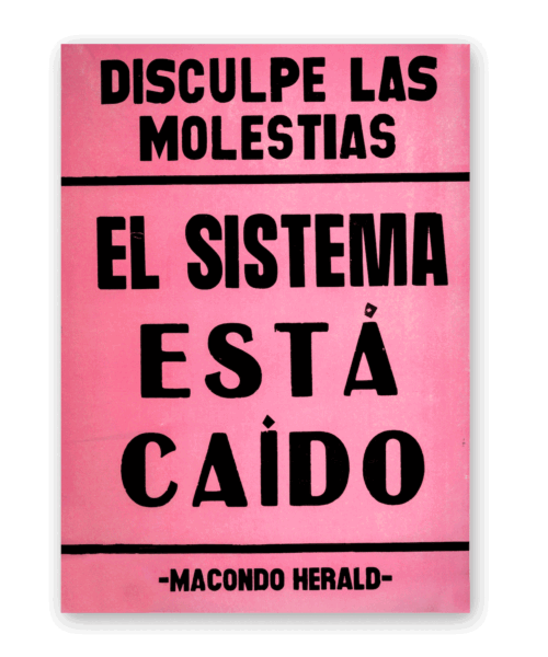 Afiche El Sistema Está Caido