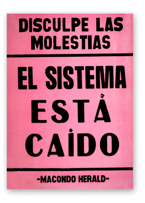Afiche El Sistema Está Caido