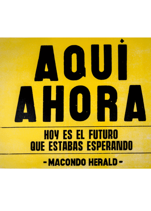 Afiche Aquí y Ahora