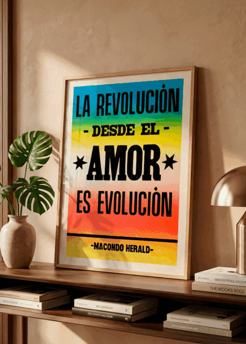 Alternative view of Afiche la Revolución Desde el Amor