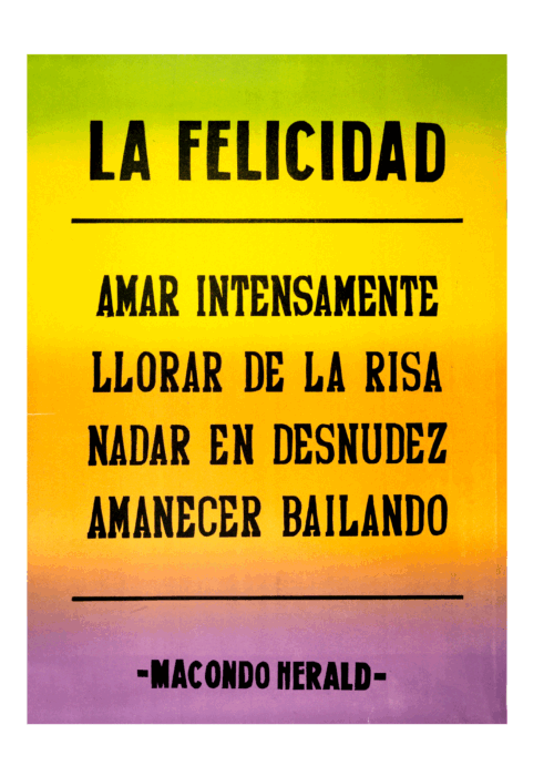 Afiche Felicidad
