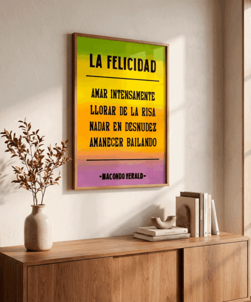 Alternative view of Afiche Felicidad