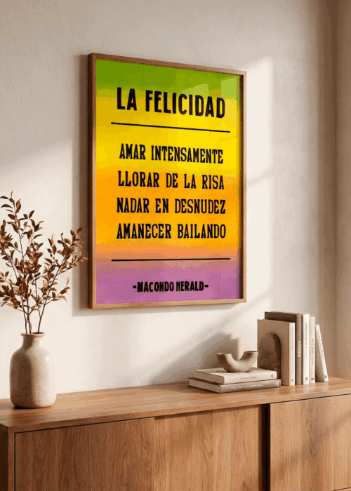 Alternative view of Afiche Felicidad