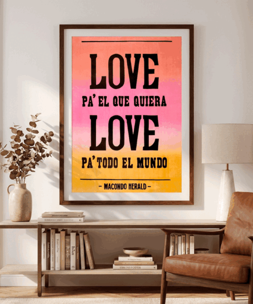 Alternative view of Afiche Love Pa El Que Quiera