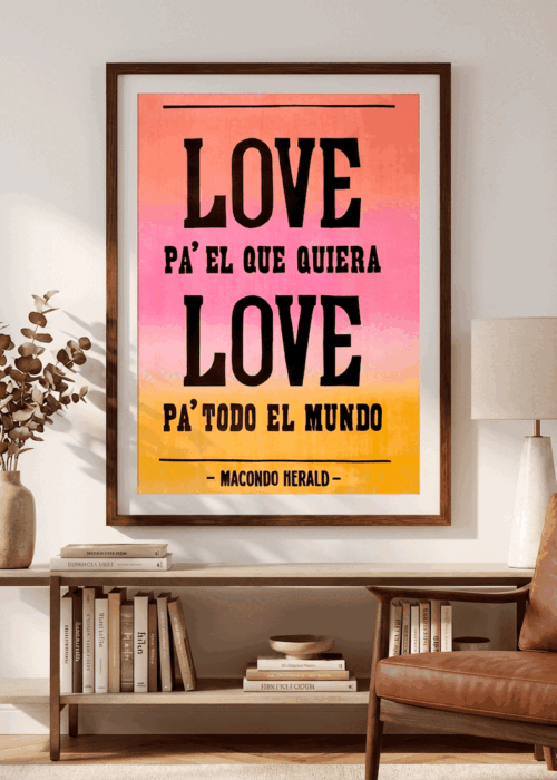 Alternative view of Afiche Love Pa El Que Quiera