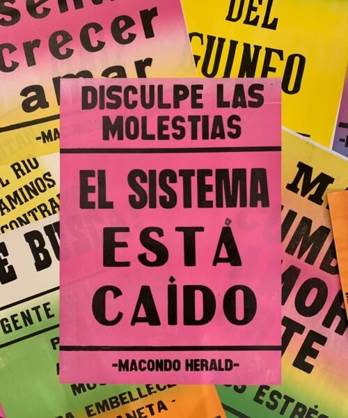 Alternative view of Afiche El Sistema Está Caido