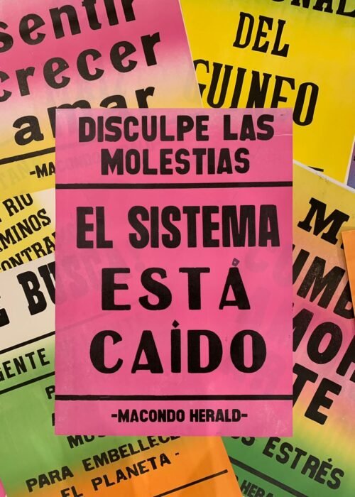 Alternative view of Afiche El Sistema Está Caido