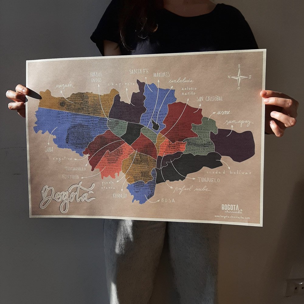 Afiche Mapa Bogotá - Imagen 2