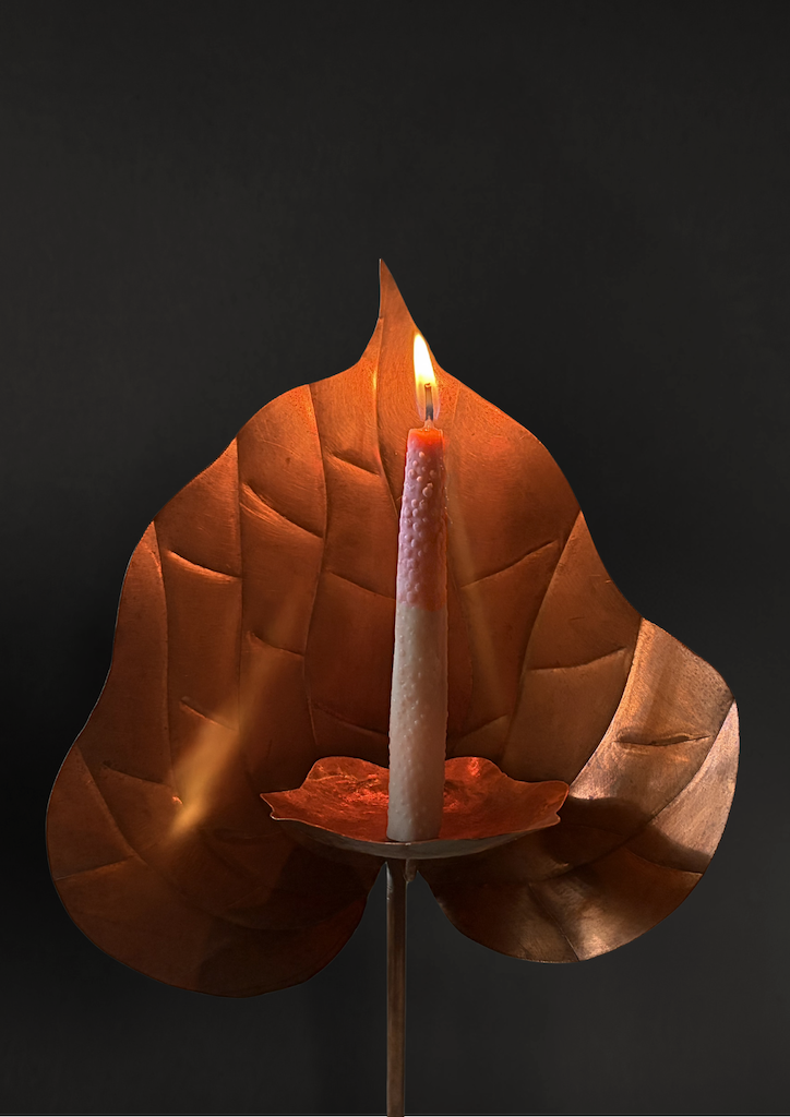 Candelero Anturio de Fuego con Velas y Apagavelas - Imagen 12