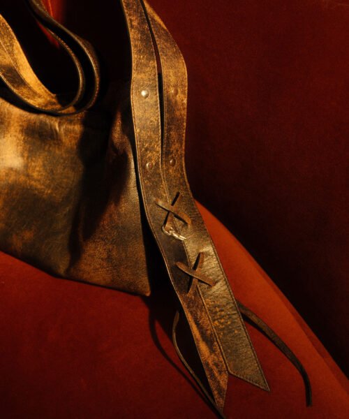 Alternative view of Cartera Cuero Marmoleado Isabella