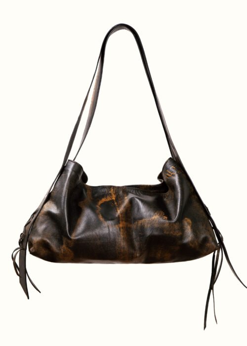 Cartera Cuero Marmoleado Isabella