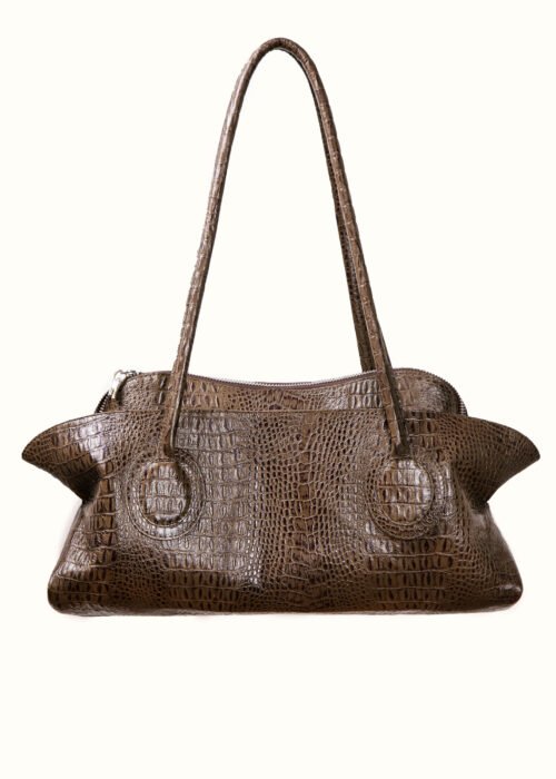 Cartera Cuero Croc Iveth