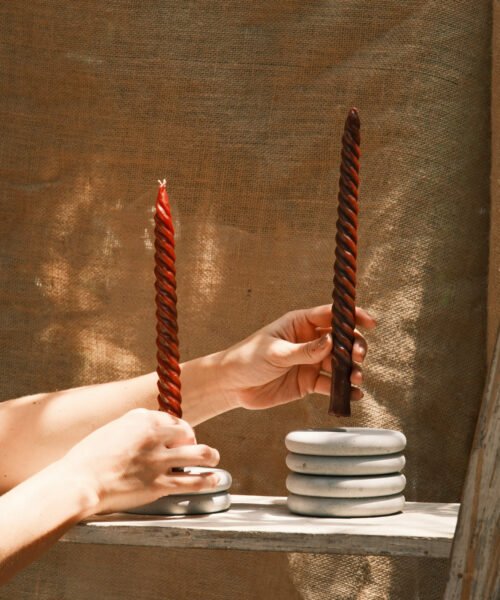 Candelabro Carmen en Concreto Gris Humo - Imagen 3